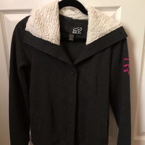 Button Up Sweatshirt